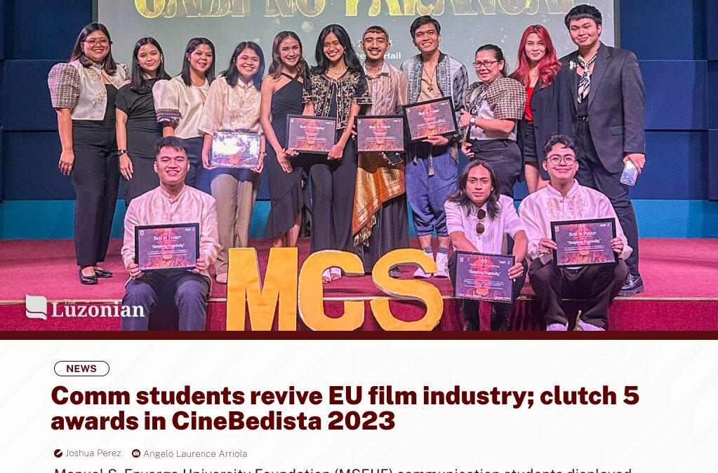 Comm students revive EU film industry; clutch 5 awards in CineBedista 2023